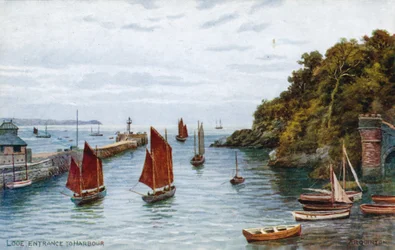 Looe, vjezd do přístavu