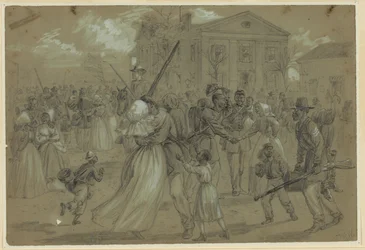 Afroameričtí vojáci se shromáždili v Little Rock v Arkansasu