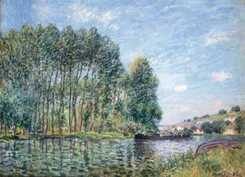 Ohyb v řece Loing u Moret. Jaro, 1886.