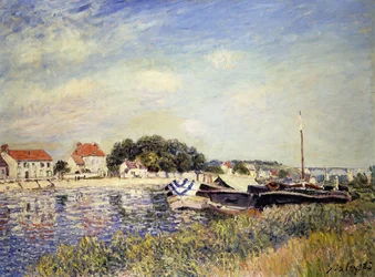 Banks of the Loing v Saint-Mammes; Bords du Loing a Saint-Mammes, 1885