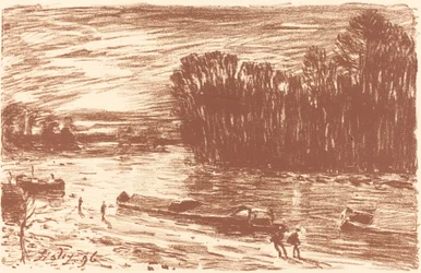 Banks of the Loing poblíž Saint-Mammès