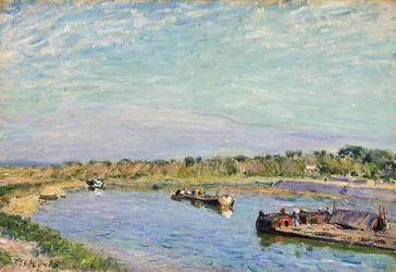 Přístav Saint Mammes, ráno, 1885