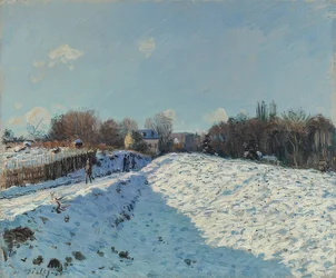 Louveciennes ve sněhu, sněhový efekt v Louveciennes, 1874