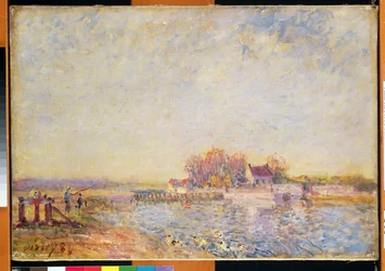 Říční scéna s kachnami, 1881