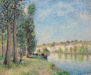 Loing at Moret; The Loing at Moret, 1885