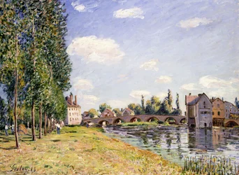 Moret Bridge v létě 1888