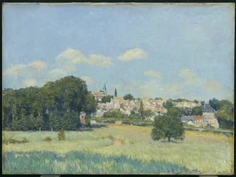 Vue de Marly-le-Roi, effet de soleil nebo Pohled na Marly-le-Roi: Sunlight, 1876
