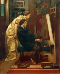 A. Stevens, Malíř a jeho model