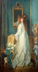 Alfred Stevens, dívka před zrcadlem