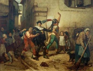Alfred Stevens, maškaráda, popeleční středa ráno