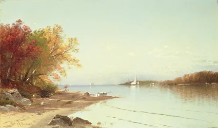 Narragansett Bay, podzim, Rhode Island