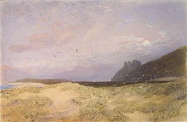 Harlech, 1862 (akvarel na papíře)