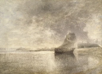 Holy Island Castle, Northumbria, c.1882-3 (akvarel na papíře)