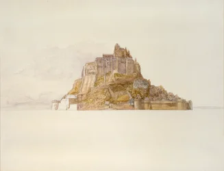 Mont St Michel z Sands, c1876