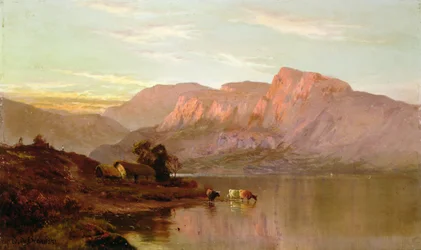 Stroulacher, Loch Katrine (olej na plátně)