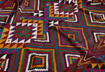 Koberec z údolí Mzab, detail (vlna)