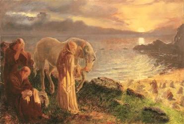 Rozloučení svatého Kolumba s bílým koněm, 1865-1868