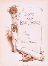 Titulní strana, z Some Old Love Songs vydané Hildesheimer & Faulkner, 1892
