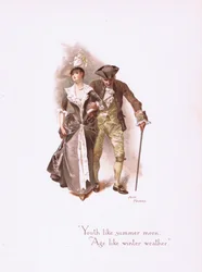 Mládí jako letní ráno, z Some Old Love Songs vydané Hildesheimer & Faulkner, 1892