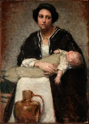 Matka a spící dítě, 1911.