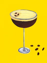 Výrazný espresso koktejl