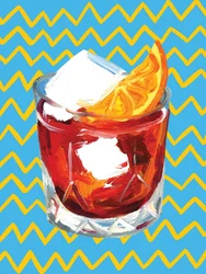 Negroni v modré