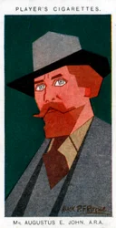 Augustus John , britský malíř, 1926.