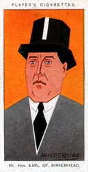 Frederick Edwin Smith, 1. hrabě z Birkenhead, lord kancléř, 1926.
