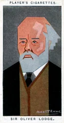 Sir Oliver Lodge, britský fyzik, 1926.