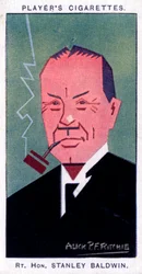 Stanley Baldwin, 1. Earl Baldwin, britský premiér, 1926.