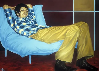 Daydreamer (akryl a olej na plátně)
