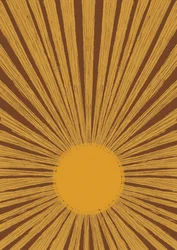 Teplý retro sunburst