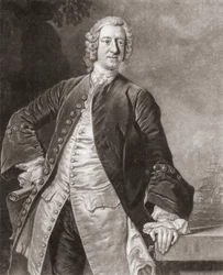 Admirál Edward Boscawen. Portrét.