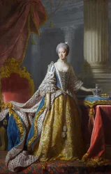 Allan Ramsay - Královna Charlotte (Královská sbírka)1