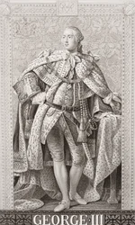 Jiří III (1738-1820) z knihy "Ilustrace z anglických a skotských dějin", II. díl
