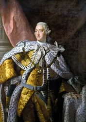 Portrét Jiřího III. (1738-1820). Obraz od Allana Ramsayho