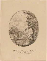 Hamlet mezi stromy, pravděpodobně c. 16451656.