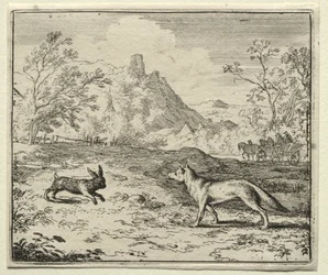 Liška Reynard: Reynard a králík.