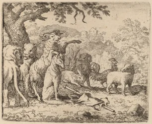 Ram Blesses Reynard, pravděpodobně c. 16451656.