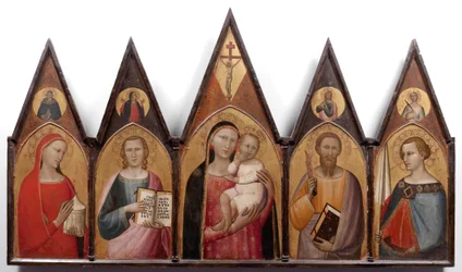 Madonna a dítě se svatými.