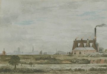 Wolverhampton - South View: malba akvarelem a [c 1830]