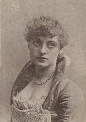 Charlotte Tittell, ze série herečky N67 propagující cigaretu Virginia Brights..., ca. 1888.
