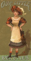 Ze série Girls and Children N58 propagující cigarety Our Little Beauties pro Alle..., 1887.