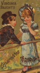 Ze série Girls and Children N64 propagující cigarety Virginia Brights pro Allen &..., 1886.