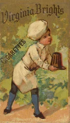 Ze série Girls and Children N64 propagující cigarety Virginia Brights pro Allen &..., 1886.
