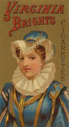 Ze série Girls and Children N64 propagující cigarety Virginia Brights pro Allen &..., 1886.