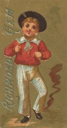 Ze série Girls and Children N65 propagující cigarety Richmond Gem pro Allen &..., ca. 1886.
