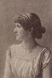 Kitty Welch, ze série herečky N67 propagující cigarety Virginia Brights pro..., ca. 1888.