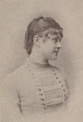 Lili Rupp, ze série herečky N67 propagující cigarety Virginia Brights pro A..., ca. 1888.