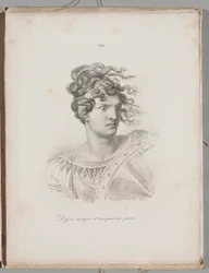 Umění litografie: Hlava Amazonky, deska XIV